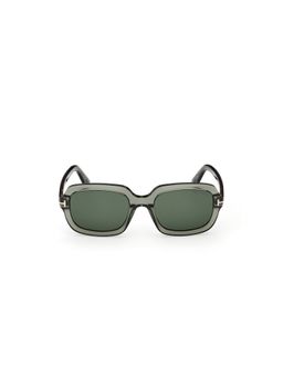 Tom Ford - Green Acetate Full Rim Rectangle Women Sunglass FT1342 53 96N (53)