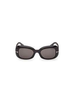 Tom Ford - Black Acetate Full Rim Rectangle Women Sunglass FT1347 51 01A (51)