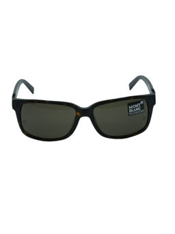 Montblanc - Brown Acetate Full Rim Square Men Sunglass MB405S 58 52J (58)
