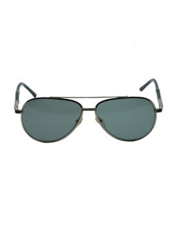 Montblanc - Gold Metal Full Rim Pilot Men Sunglass MB526S 62 33D (62)