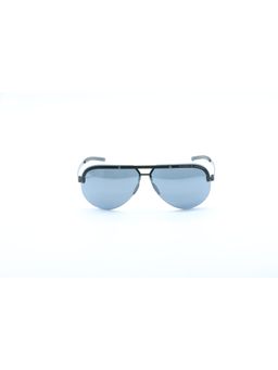 Porsche Design - Black Metal Half Rim Pilot Men Sunglass P8693-A 67 (67)
