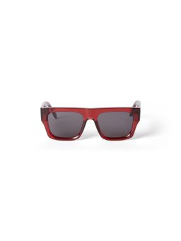 Palm Angels - Red Acetate Full Rim Square Unisex Sunglass PERI049S2412807 (50)