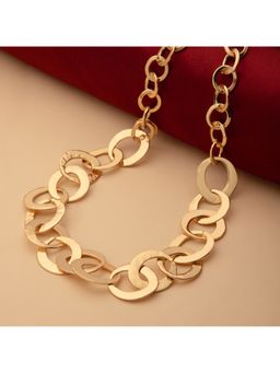 MAASHA - Gold-Toned Chunky Chain Link Statement Necklace