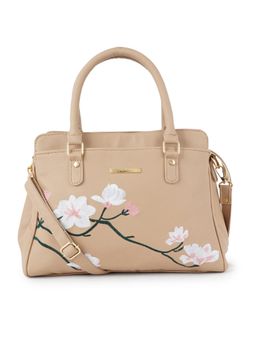 Lapis O Lupo - Beige Floral Handbag