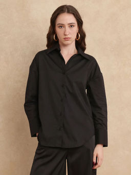 RAREISM - Klox-Uni Black Regular Shirt