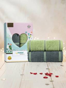 MYTRIDENT - His and Her Bath Towels Large Size, 500 GSM,Bath towels Ace and Joker (Pack of 2)