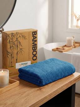 MYTRIDENT - Cotton Bamboo Towel for Bath Large Size, Soft and Absorbent, 450 GSM