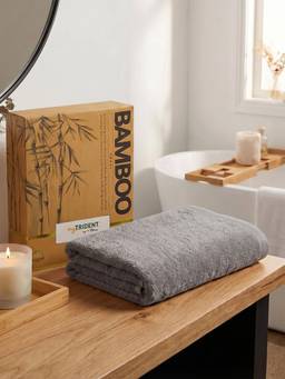 MYTRIDENT - Cotton Bamboo Towel for Bath Large Size, Soft and Absorbent, 450 GSM