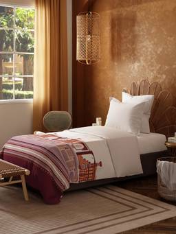MYTRIDENT - Bedsheet for Single Bed, 144 Tc, 100% Cotton