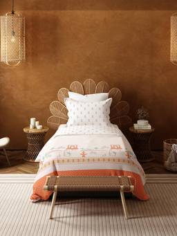 MYTRIDENT - Bedsheet for Single Bed, 144 Tc, 100% Cotton