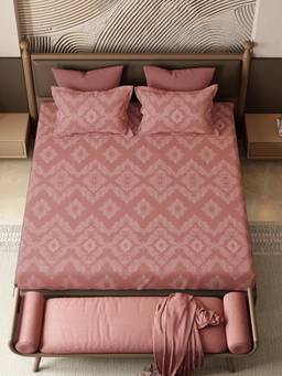 MYTRIDENT - Bedsheet for Double Bed King Size, 144 Tc, 100% Cotton