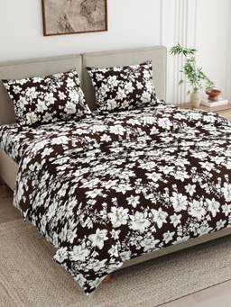 Haus & Kinder - Super Soft Floral Double Bed Size Bedsheet, Vintage Bloom
