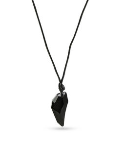 OOMPH - Black Wolf Tooth Fashion Pendant Necklace