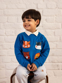 TIDY SLEEP - Blue Forest Friend Sweatshirt