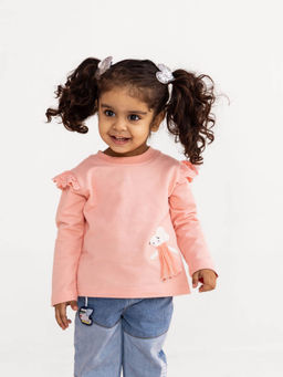 TIDY SLEEP - Peach Mouse Sweatshirt