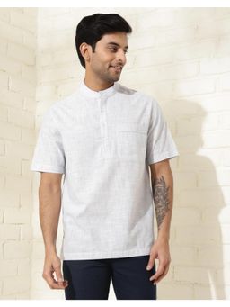 Fabindia - Blue Cotton Mid Placket Shirt