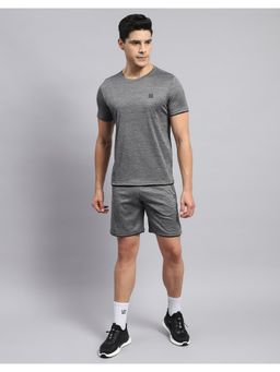 Rock.it - Men's Grey Solid Round Neck Half Sleeve Short (Set of 2)