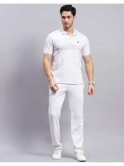 Monte Carlo - Men's Grey Printed Polo Collar Half Sleeve Regular Fit T-Shirt & Pant (Set of 2)