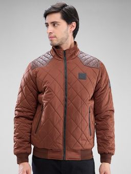 Spykar - Full Sleeve Regular Fit Brown Jacket for Men