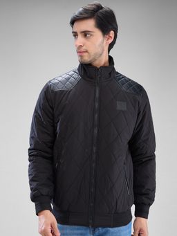 Spykar - Full Sleeve Regular Fit Black Jacket for Men