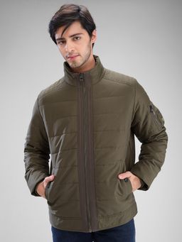 Spykar - Full Sleeve Regular Fit Green Jacket for Men