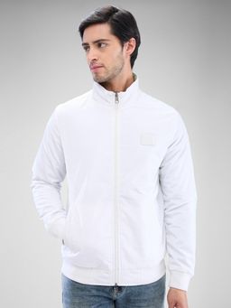 Spykar - Full Sleeve Regular Fit White Jacket for Men