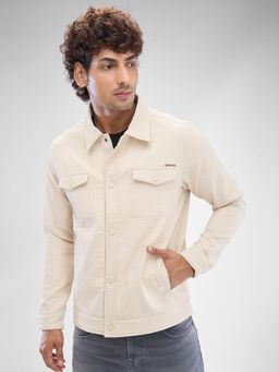 Spykar - Full Sleeve Regular Fit Grey Jacket for Men
