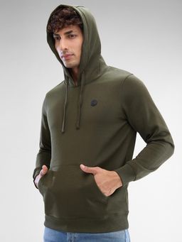 Spykar - Full Sleeve Regular Solid Green Sweatshirt for Men