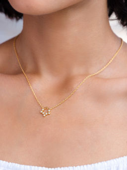 Shaya by CaratLane - Twilight Walk Pendant Necklace In Gold Plated 925 Silver