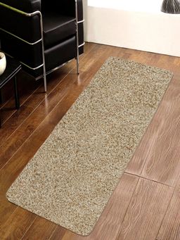 Saral Home - Microfiber Soft Shaggy Runner-Gold-45X120 Cm