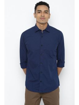 Allen Solly - Navy Blue Casual Shirts