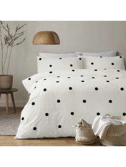 the White Moss - Desert Rose White & Black Ac Comforter Singlebed Size With 1 Pillow Covers (Single)