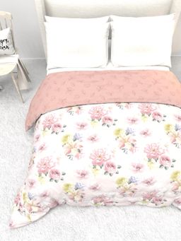 the White Moss - Peony Garden Reversible Cold Weather Comforter Double Bed Size (Double)
