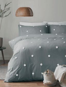 the White Moss - Desert Rose Grey Cold-Weather Comforter Single Size With 1 Pillow Cover (Single)