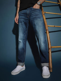 Lee - Men'S Blue Travis Slim Tapered Fit Mid Rise Jeans