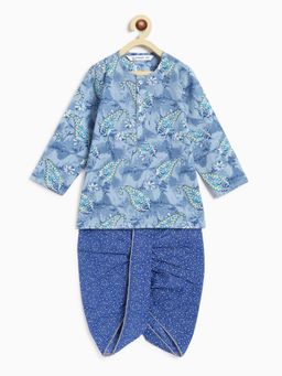 Campana - Boys Bansi Paisley Print Dhoti and Kurta (Set of 2)