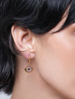 CAO JEWELLERY - Multi-Color Glam Round Eye Earrings