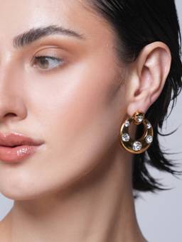 CAO JEWELLERY - White Zircon Stud Earrings