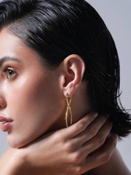 CAO JEWELLERY - Gold Thistle Thorn Set Earrings