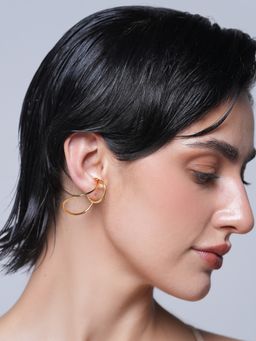 CAO JEWELLERY - Gold Clip On Earrings Without Piercing