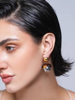 CAO JEWELLERY - Gold Romantic Ball Earrings