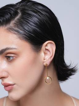 CAO JEWELLERY - White Long Drop Earrings