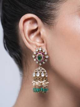 CAO JEWELLERY - Designer Multi-Color Jhumka Earrings