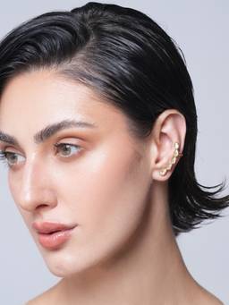 CAO JEWELLERY - White Shiny Cubic Zircon Stud Earrings