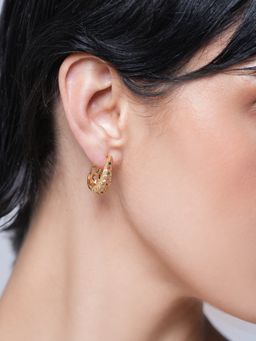 CAO JEWELLERY - Multi-Color Cz Hoop Earrings