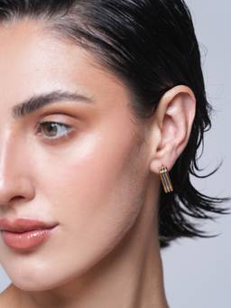CAO JEWELLERY - Multi-Color Three Layer Hoop Earring