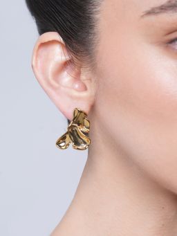 CAO JEWELLERY - Gold Exaggerate Fashion Flower Earrings