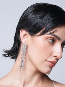 CAO JEWELLERY - White Cz Drop Earrings