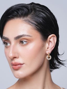 CAO JEWELLERY - White Delicate Shiny Cubic Zirconia Earrings