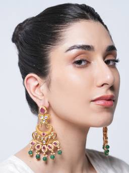 CAO JEWELLERY - Heavy Multi-Color Stone Earrings